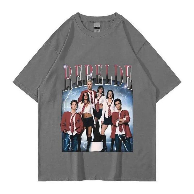 Limited Rebelde Rbd Concert Graphic T Shirts Vintage 90S Classic Mexican Tv Series T-Shirt Unisex WoUnisex Oversized TShirt Streetwear