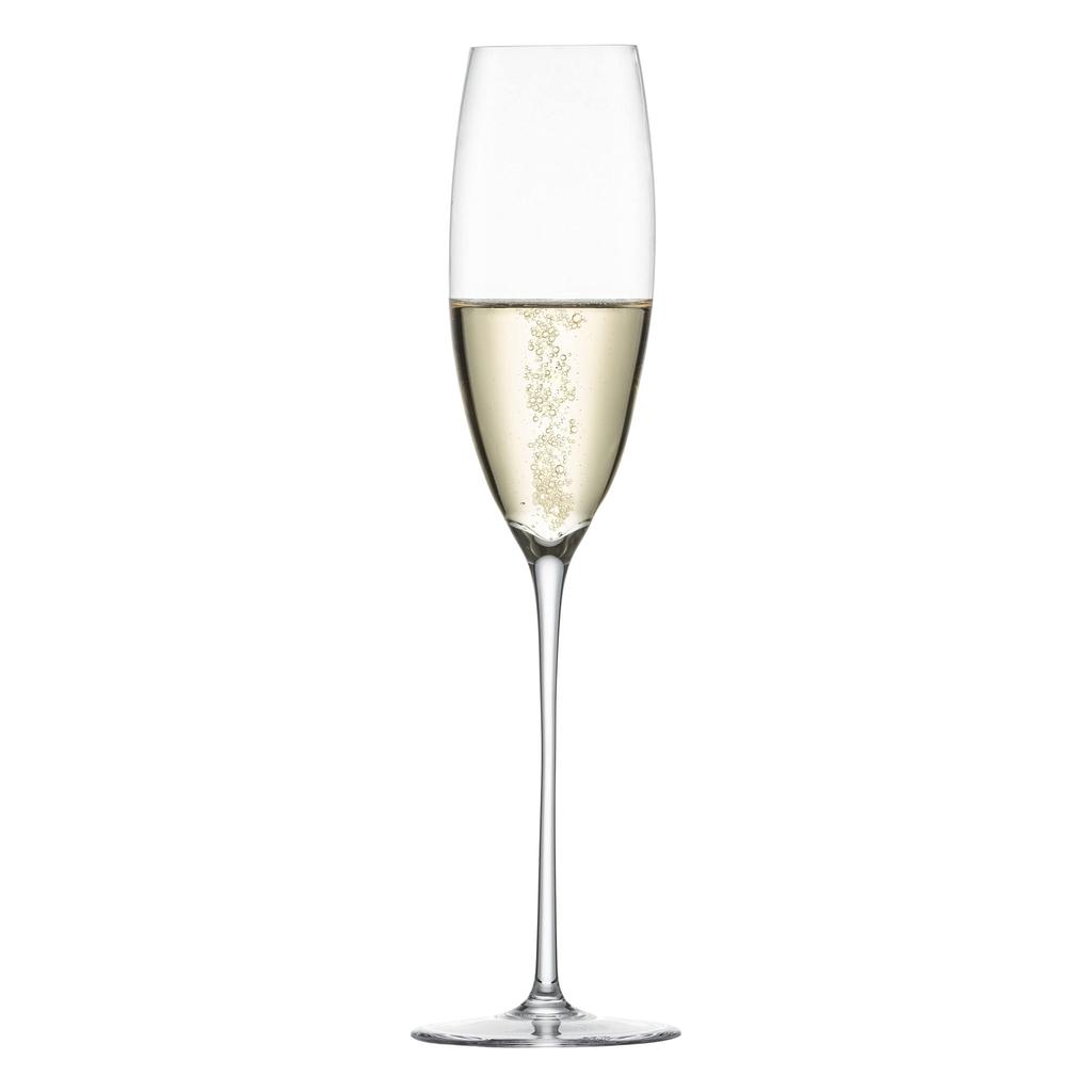 [Officially Imported] ZWIESEL Enoteca Champagne Glass, 214ml, Handmade Champagne Flute with Foaming Point, 122194 (Formerly Product Number 109586)