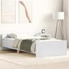 VidaXL Cadre de lit blanc 90x190 cm bois d'ingénierie 835939