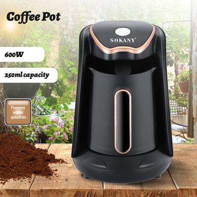 SOKANY Elektrische Türkische Kaffeemaschine mit Tasse Kaffeekanne Einzelportion Espressobereiter 600W Heizkännchen