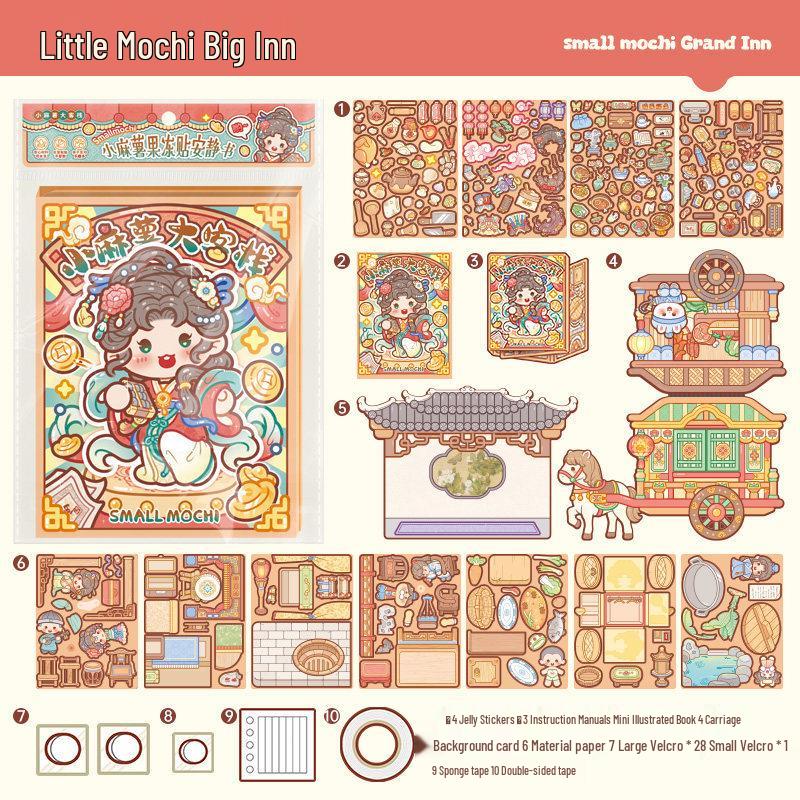 Mochi Jelly Stickers Quiet Book: Handmade DIY Planner for Girls - Creative Children's Toy