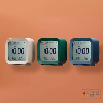 Sensore di umidità e temperatura compatibile con Bluetooth Qingping Mijia Night Light LCD Sveglia Controllo app Mihome