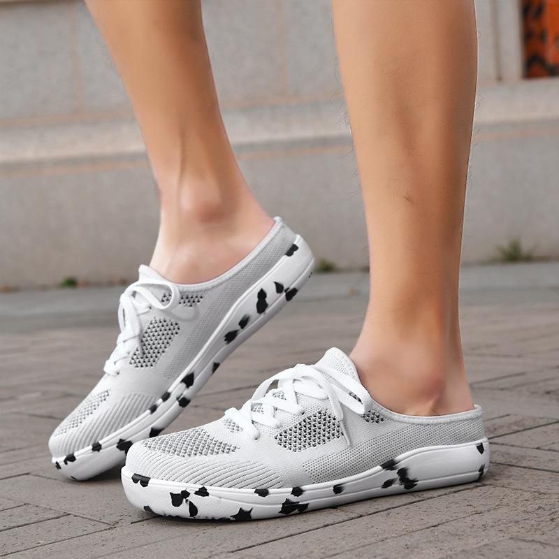 

New large-size casual men s shoes are light and one-pedal, flying-woven wide-head socks, shoes, and women s foot gauntlets are trendy and half-towed. 45