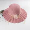 Women's Raffia Straw Sun Hat - Large Brim for Middle-Aged & Elderly