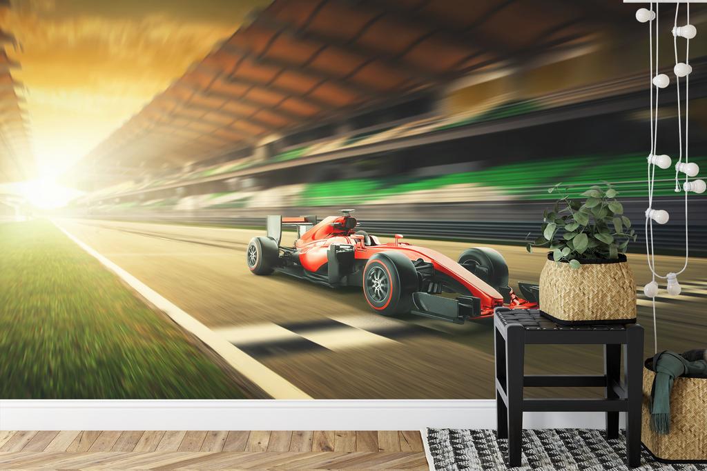 Photomural F1 Car On The Finish Line Non-Woven 368x280