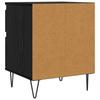 Bedside Cabinet Black Oak Effect 40 x 35 x 50 cm Particleboard