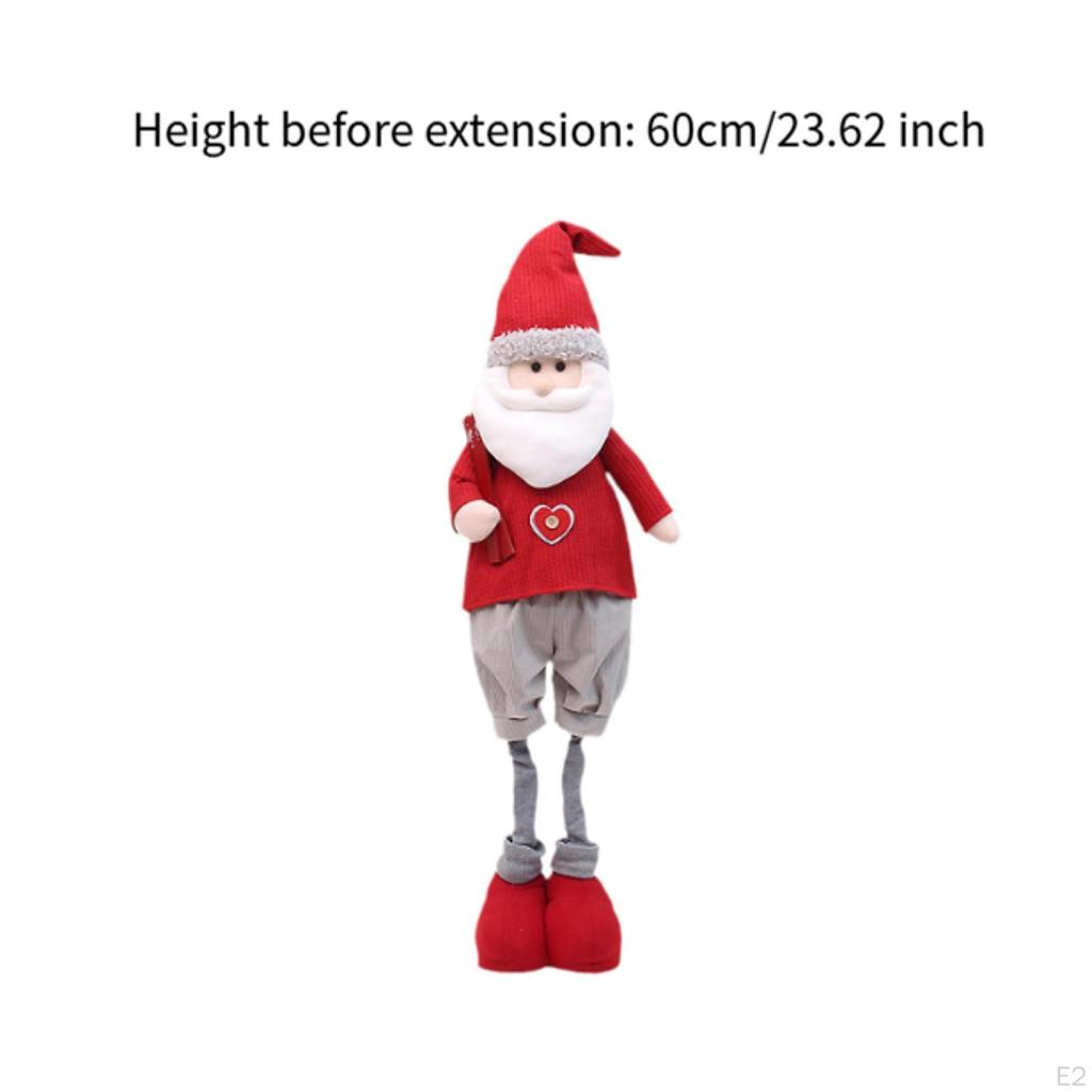Christmas Figure with Movable Legs, Festive Ornament for Home Decor