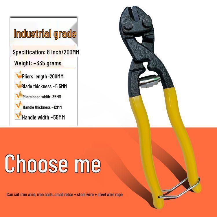 Silk Mini 8" High Leverage Multifunctional Wire & Rebar Cutters