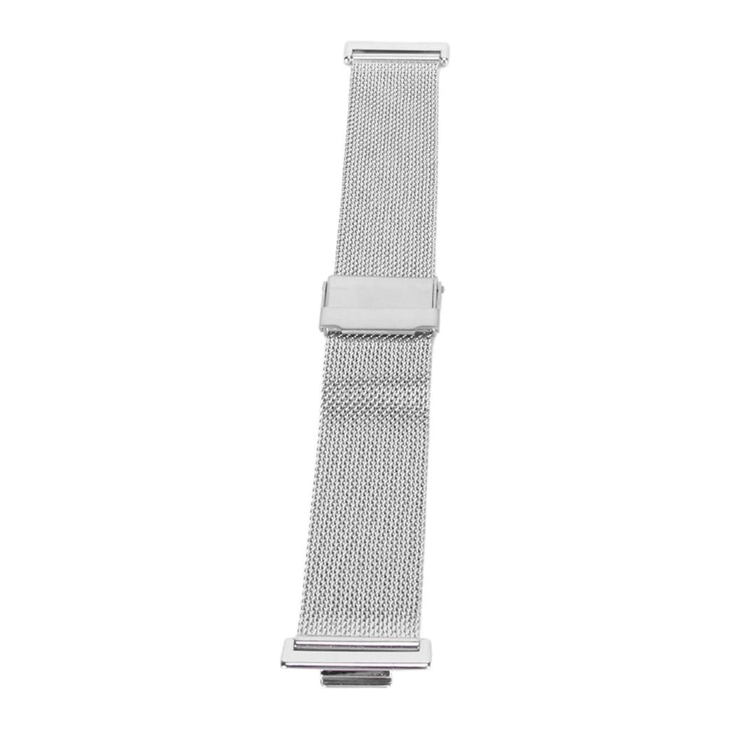 Stainless Steel Watch Strap Adjustable Wristband with Metal Buckle Watch Band for Huawei Watch Fit 2 Silver