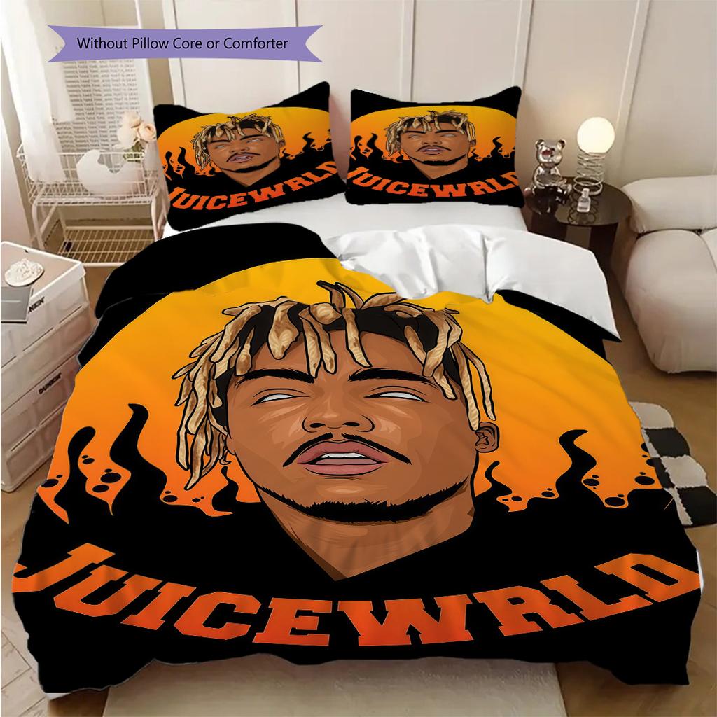 Juice Wrld Tribute Legend Bedding 1 Duvet Cover 2 Pillowcase Without Core Christmas Birthday Gift Bedding Set Duvet Cover And Pillowcase