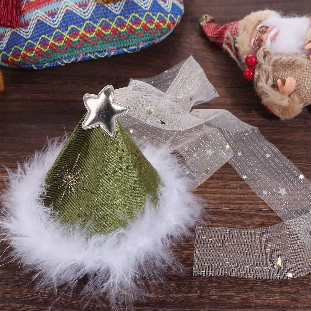 

Merry Christmas Decor Children Christmas Hair Clip Feather Christmas Headband Baby