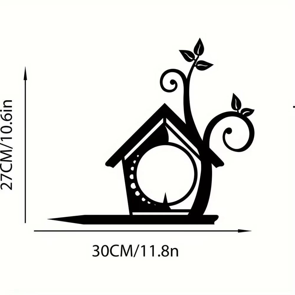 Fat Ball Bird Feeder Metal Bird Garden Art Set Birds On Tree Art A Unique Yard Decor for Housewarming Natural Garden Ornaments