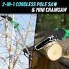 20V Cordless 2 In 1 Pole Saw DIY Grade Chainsaw with Long Pole for Wood Cutting Local EU Warehouse