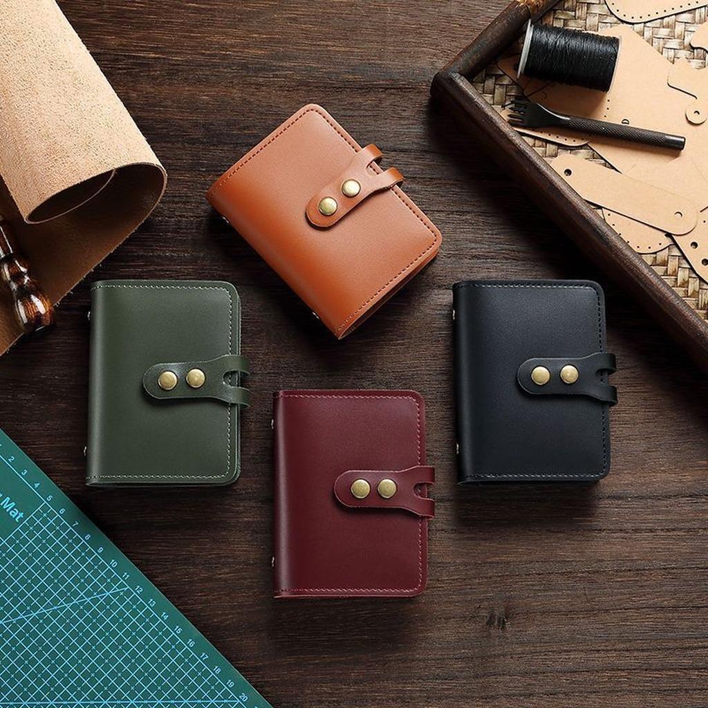 PU Leather Retro Card Wallet 30 Slots High Capacity Waterproof Business Card Holder Portable Passport Credit Card Case Bag