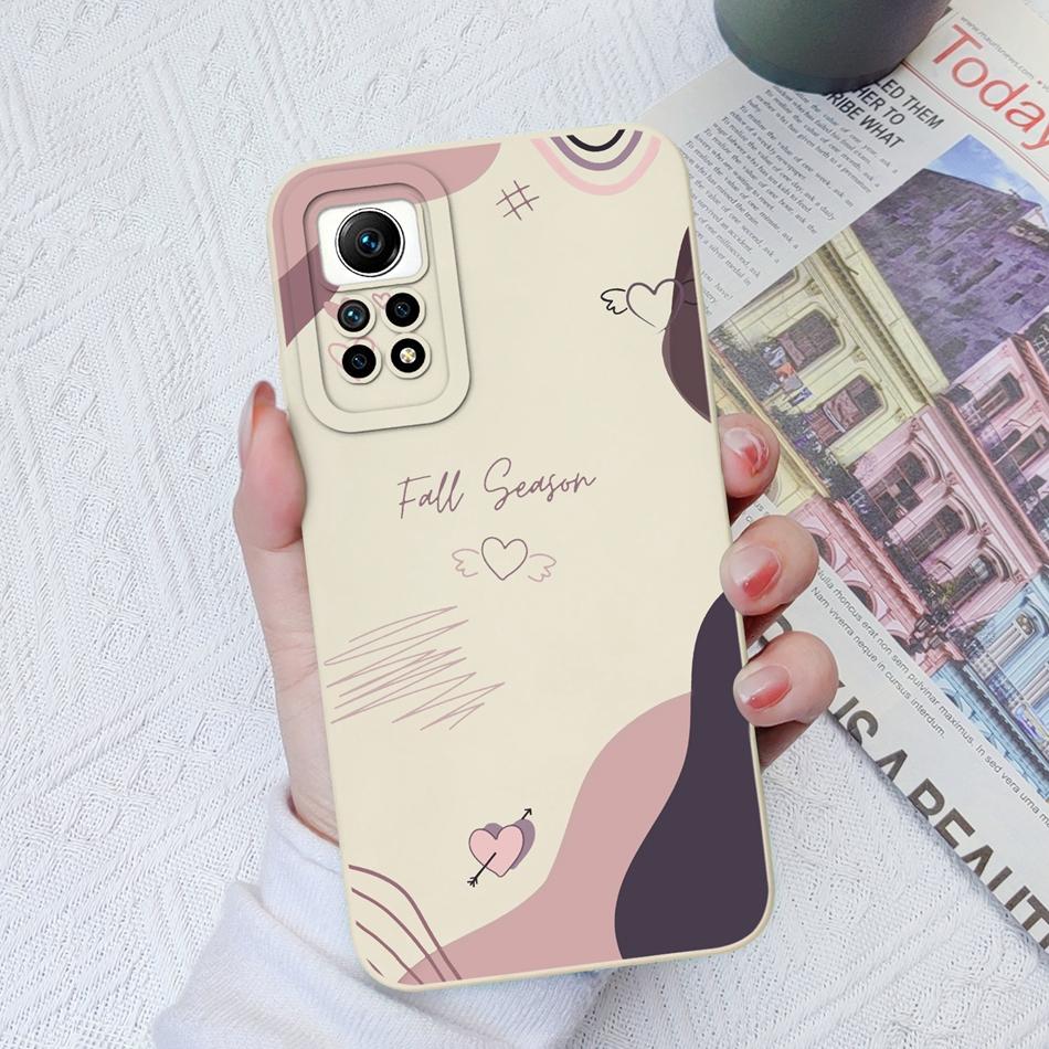 For Redmi Note 12 Pro Plus Case Love Heart Soft Liquid Silicone Full Protection Phone Cover For Xiaomi Redmi Note12 12Pro 4G 5G