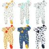 Autumn Winter Fleece Baby Jumpsuit: Cartoon Animal Footed Romper