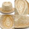 Traditional Straw Hat With Wide Brim And Bow For Summer Outdoor Sun Protection