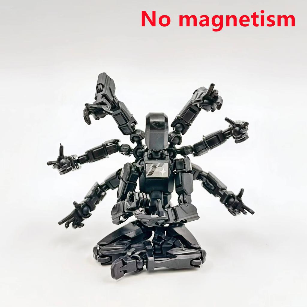 6 Action Figures With 8 Wings Women's Accessories 3D Printed Mannequin Multi-Jointed Movable Shapeshift Robot Decoration