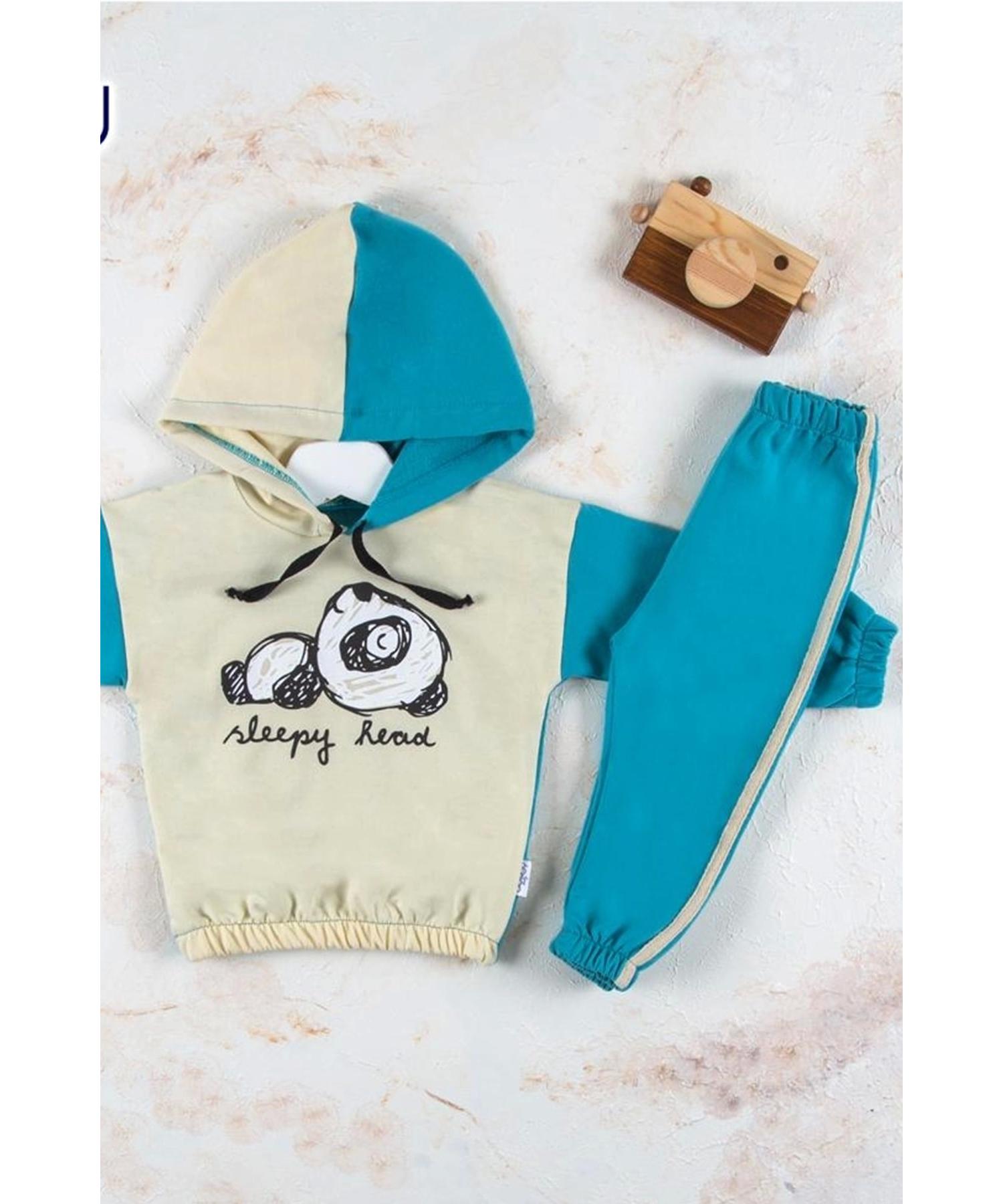 

Комплект для мальчика с капюшоном и рисунком панды