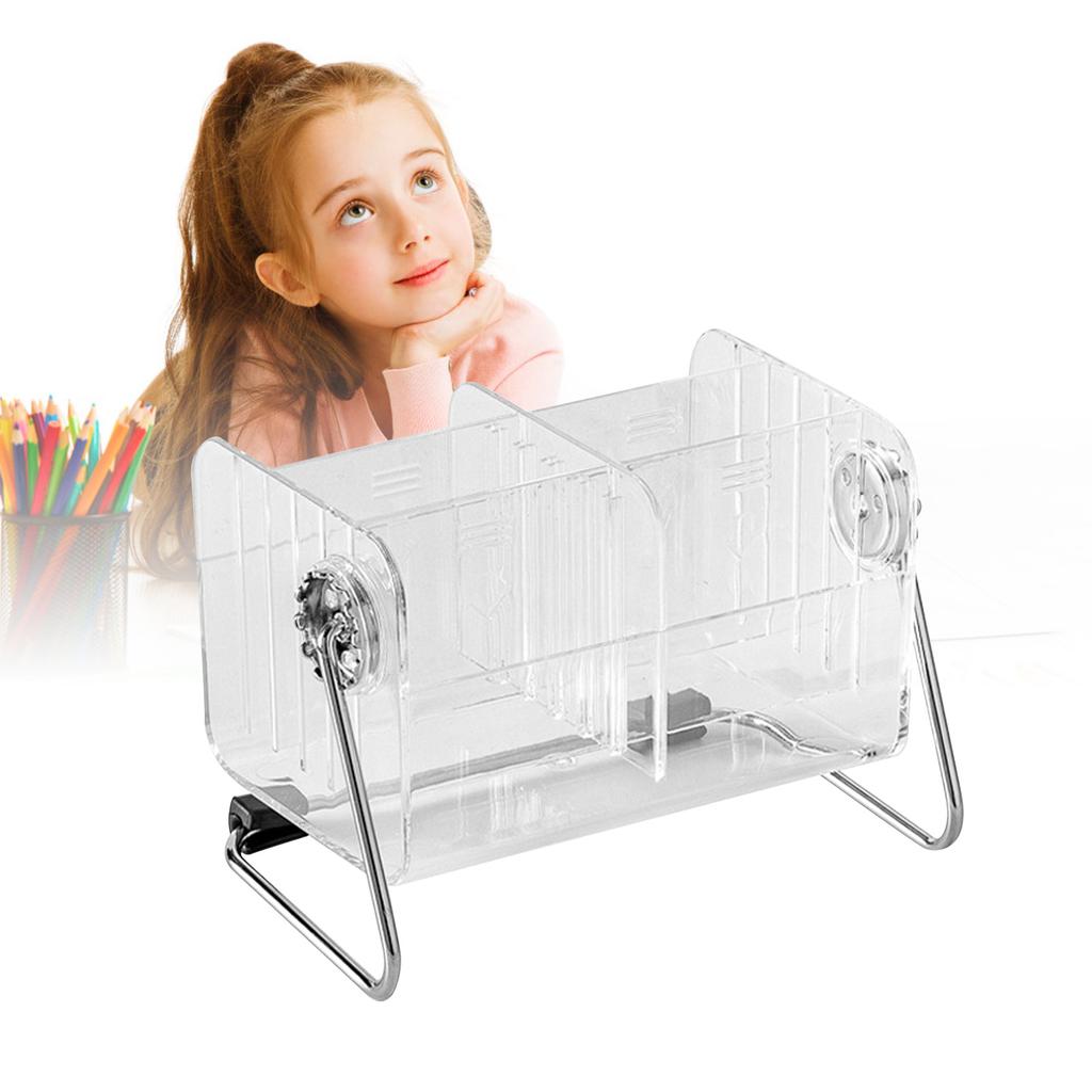 Rotating Clear Acrylic Desk Organizer for Office Supplies Desk Accessories Pen Holder Box Desktop