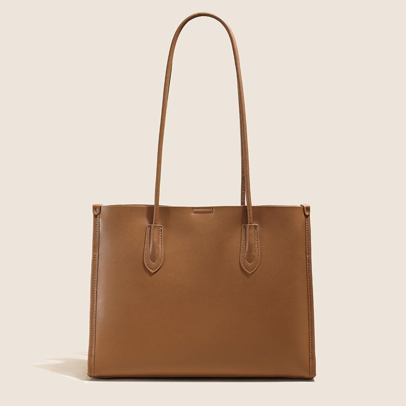 New leather women's bag shoulder bag women's large-capacity commuting cowhide women's tote bag