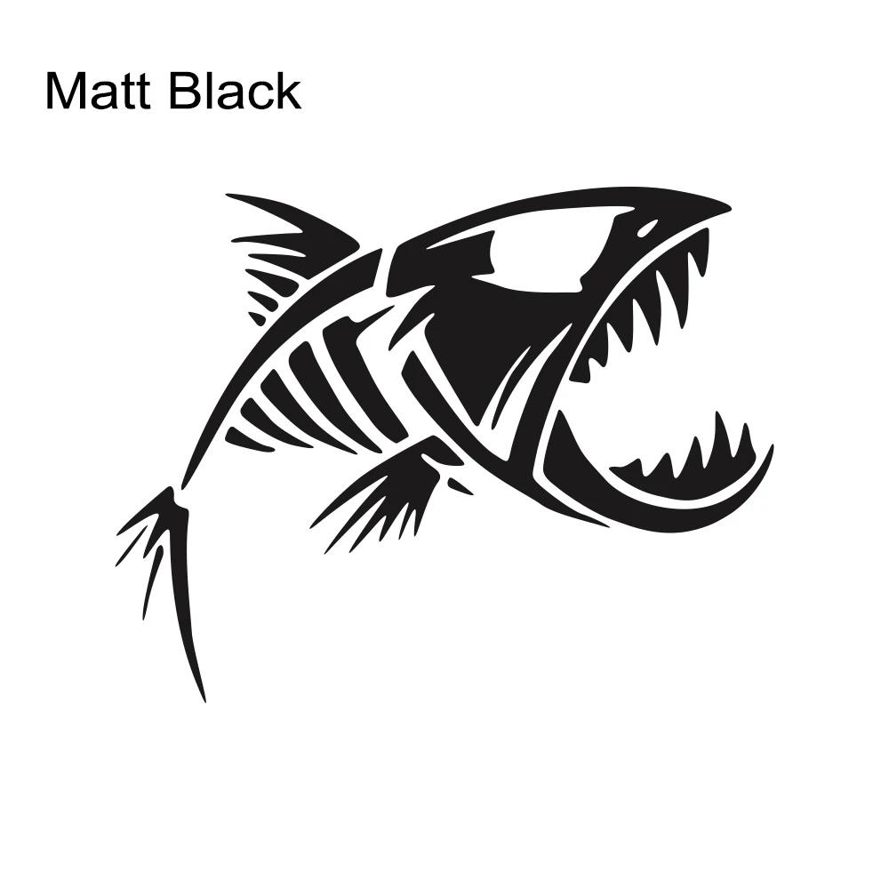 Skeleton Fish Sticker Car Fisherman Graphics Window Truck Windshield Body Boat Fishbone Vinyl Film Decals Waterproof Decoration