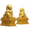 Harz Beijing Palastmuseum Löwenfiguren und Statuetten Chinesische Maskottchen Haus Zimmer Büro Reichtum Glück Feng Shui Dekoration ein Paar