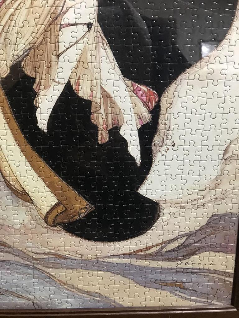 [USED] Yoshitaka Amano Hunter Phantom Jigsaw Puzzle Finished 1000 Pieces