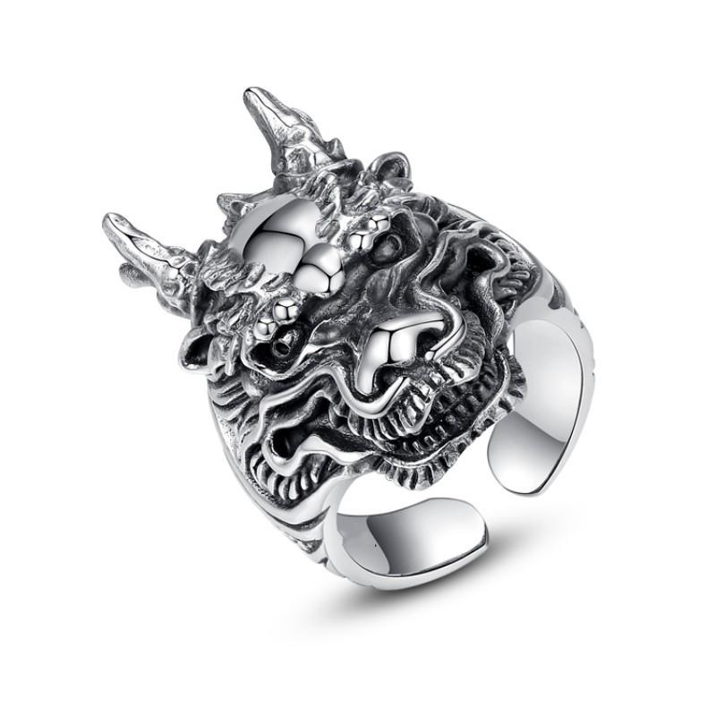 Yanyu Men's Dragon Zodiac Ring: Stylish Ancient Craft with Bold Personality