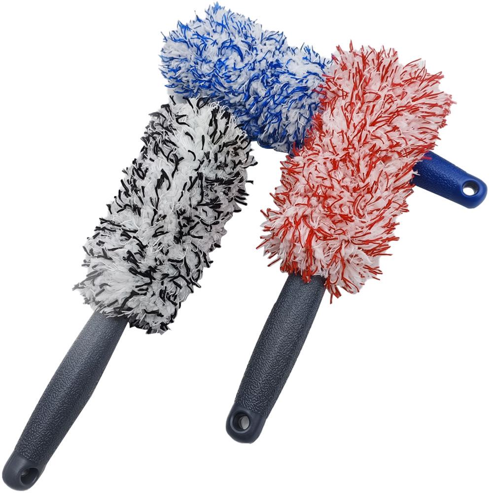 Microfiber Long Handle Tire & Wheel Brush for Car Wash