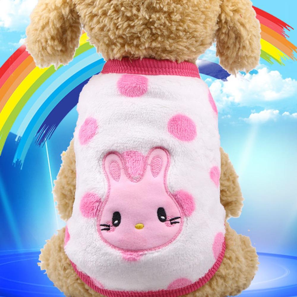 Flannel Warm Teacup Dog Milk Dog Dog Cat Teddy Clothes Vest Pet Supplies