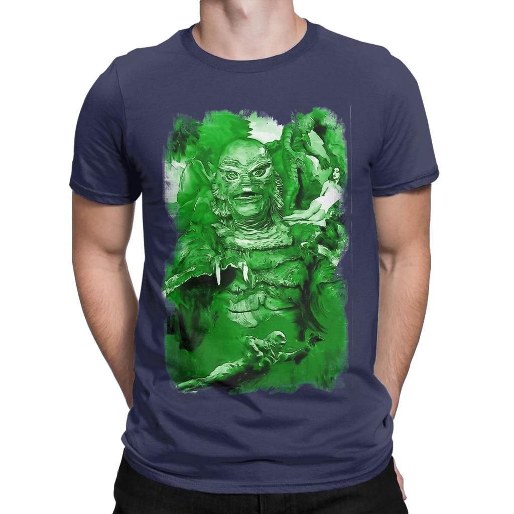 cCreature from Black Lagoon green poster Novelty Graphic 100 Cotton TShirt cCreature from the Black Lagoon Tops Tees For Unisex