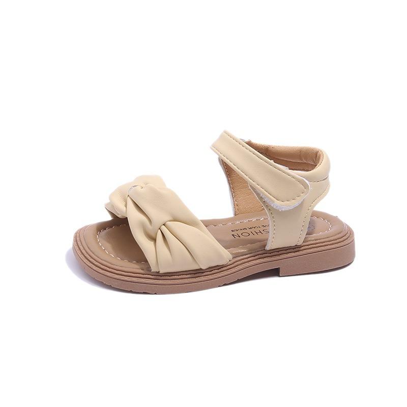 Children's Stylish Sandals for Girls Soft-Sole Non-Slip Beach Shoes for Toddlers Cute Girls Shoes Elegant Youth Shoes
