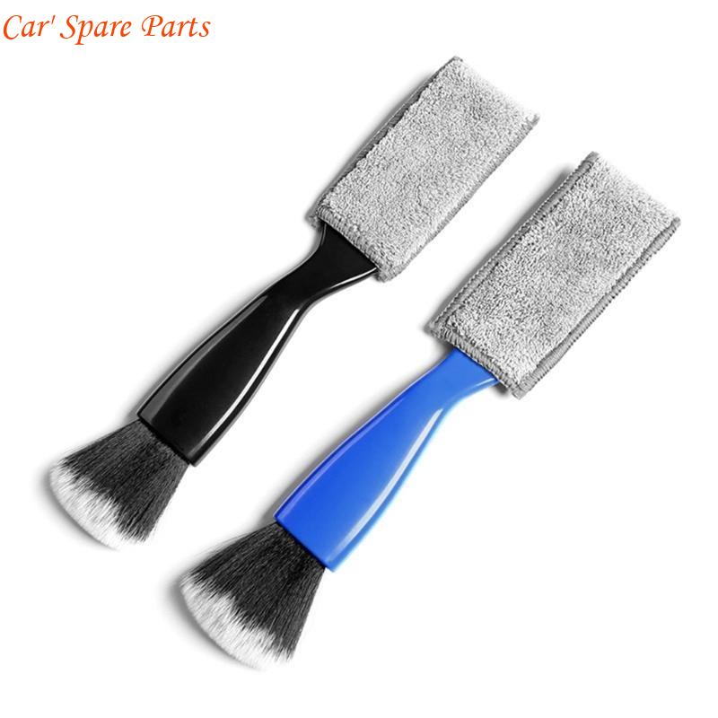 

Y4UA Soft Car Detailing Brush Double Head Brush for Car Clean Car Detailing Brushes