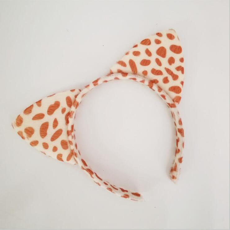 Animal Plush Ears Headband Cute Cartoon Hair Head Hoops Hairband For Women Girls Makeup Washing Hair Accessories
