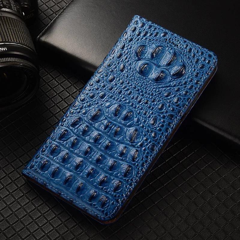 Flip Case for Realme 16 Realme16 Pro Plus 5G Genuine Leather Magnetic Cover Cowhide 3D Crocodile Claw Card Pocket Wallet Cases