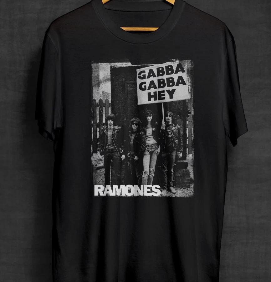 Unisex Adult Casual Music Ramones Gabba Gabba Hey Pk Rock Band Grap... XXXL