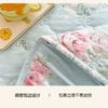 Four Season Universal Washed Cotton Bed Skirt Quilted Padded Thick Ventilate Bed Cover Three Piece Pastoral Floral Bed Sheet Set
