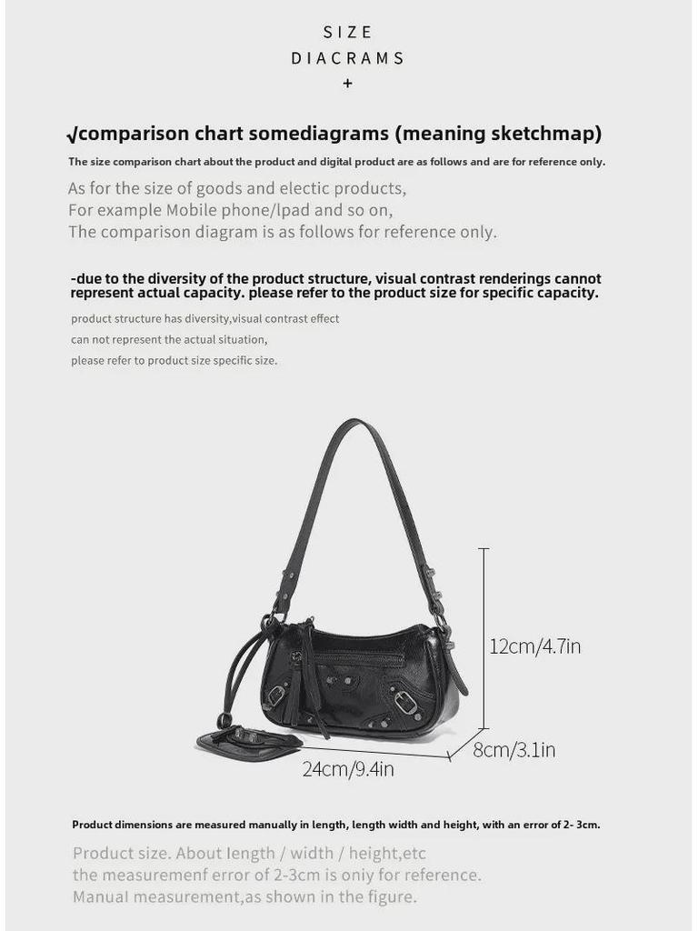 Geantă de umăr la modă în stil japonez: Versatilă, Sportivă, Chic Sub braț și Crossbody pentru Studente