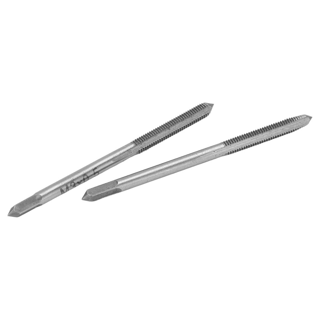2PcsCelsiusSet   Machine Tap High Speed Steel 3 Straight Flutes Screw Thread Tapping Tool