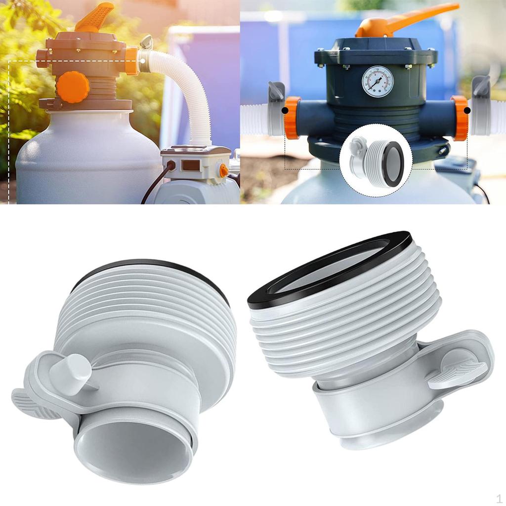 Hose Conversion Adapter Pool Accessories Tube Fitting Replaces Part for Swimming