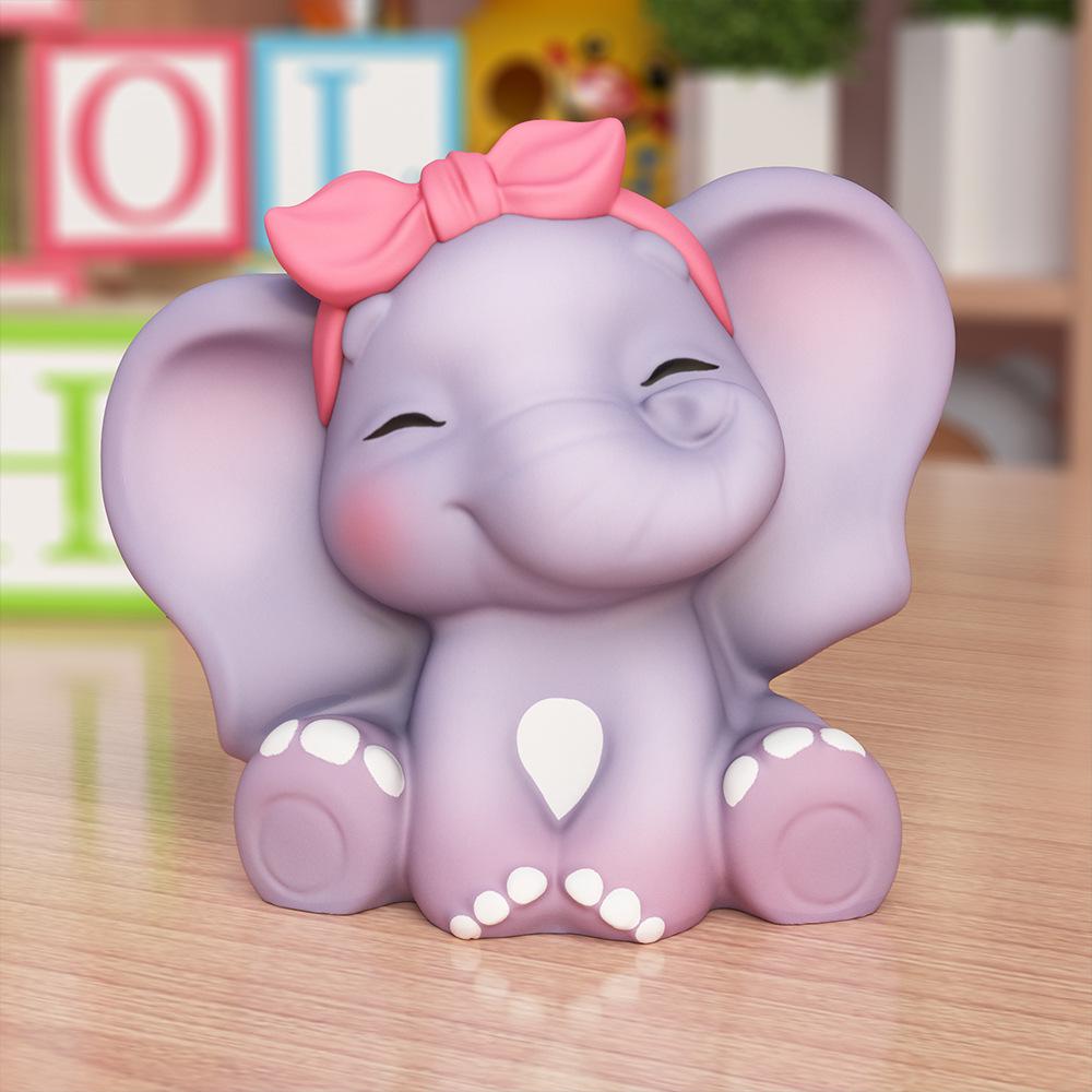 3D Large Baby Elephant Candle Silicone Mold for DIY Party Favors and Home Decor