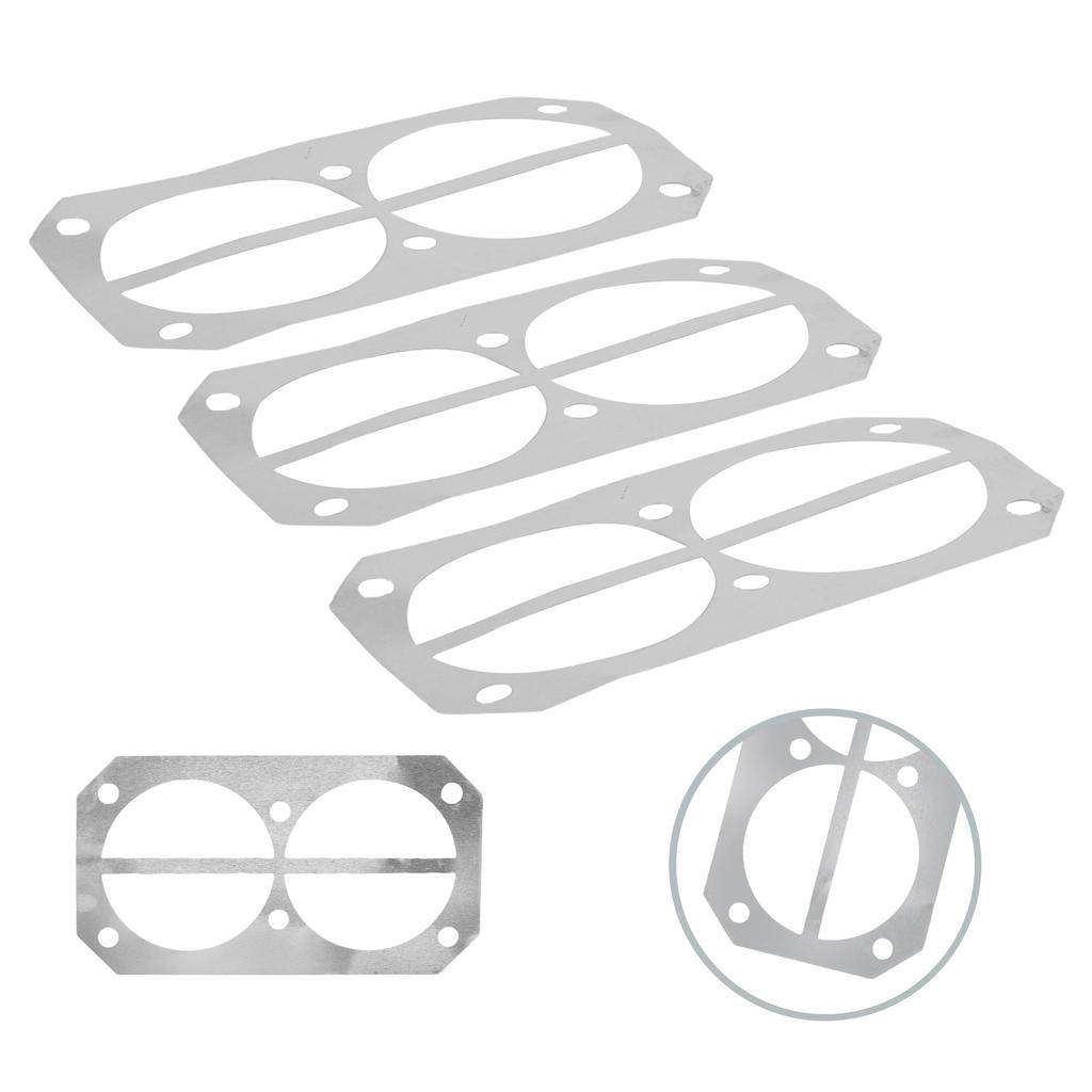 3pcs Silver Valve Plate Gaskets Washers Time And Effort Saving Convenient Package Easy Installation High Quality