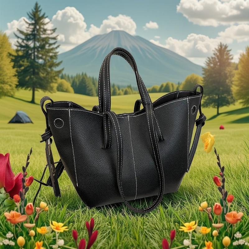 Stylish Casual Tote Bag, Large Capacity PU Leather Handbag Women Wing Bag, Fashionable Woman Bags, Commuting Shoulder Armpit Bag
