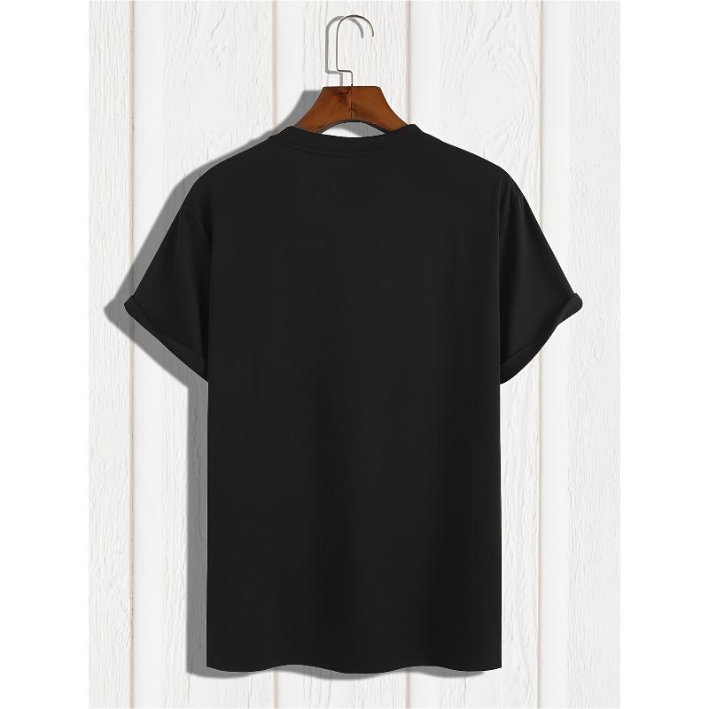 European Size 2026 New Popular Casual T-Shirt Men's Soccer Graphic Print T-Shirt Summer Short Sleeve Tee for Big And Tall Males,Crew Neck,Casual Style