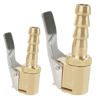 6/8mm Car Tire Air Chuck Inflator Pump Valve Connector Clip-on Adapter Car Brass Tyre Wheel Valve For Inflatable Pump Dropship