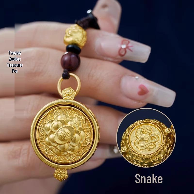 

Вращающиеся брелоки-подвески со знаками зодиака: Горшочек с сокровищами Подвески «Богатство» и «День рождения»