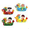 Material Pack Dragon Boat Novelty Art Ornament Handmade Kids Handcraft for Decor