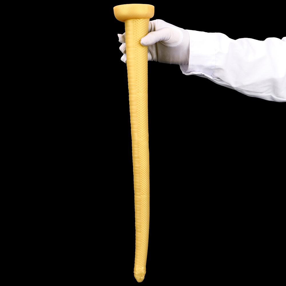 Gold Silicone Soft Extra Long Anal Plug Anal Masturbator Huge Dildo Big Dick Fisting Sex Toy Strap On Cock Realistic Penis