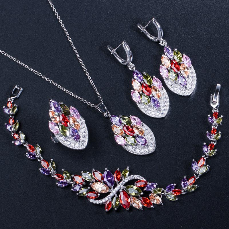 Ki0071 Dinner Banquet Dress Set, Noble Color Zircon Set, Color Retention